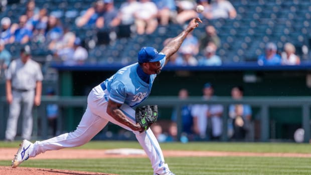 Kansas City Royals pitcher Aroldis Chapman